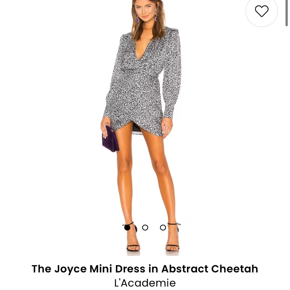 L’academie The Joyce Mini Dress in Abstract Cheetah